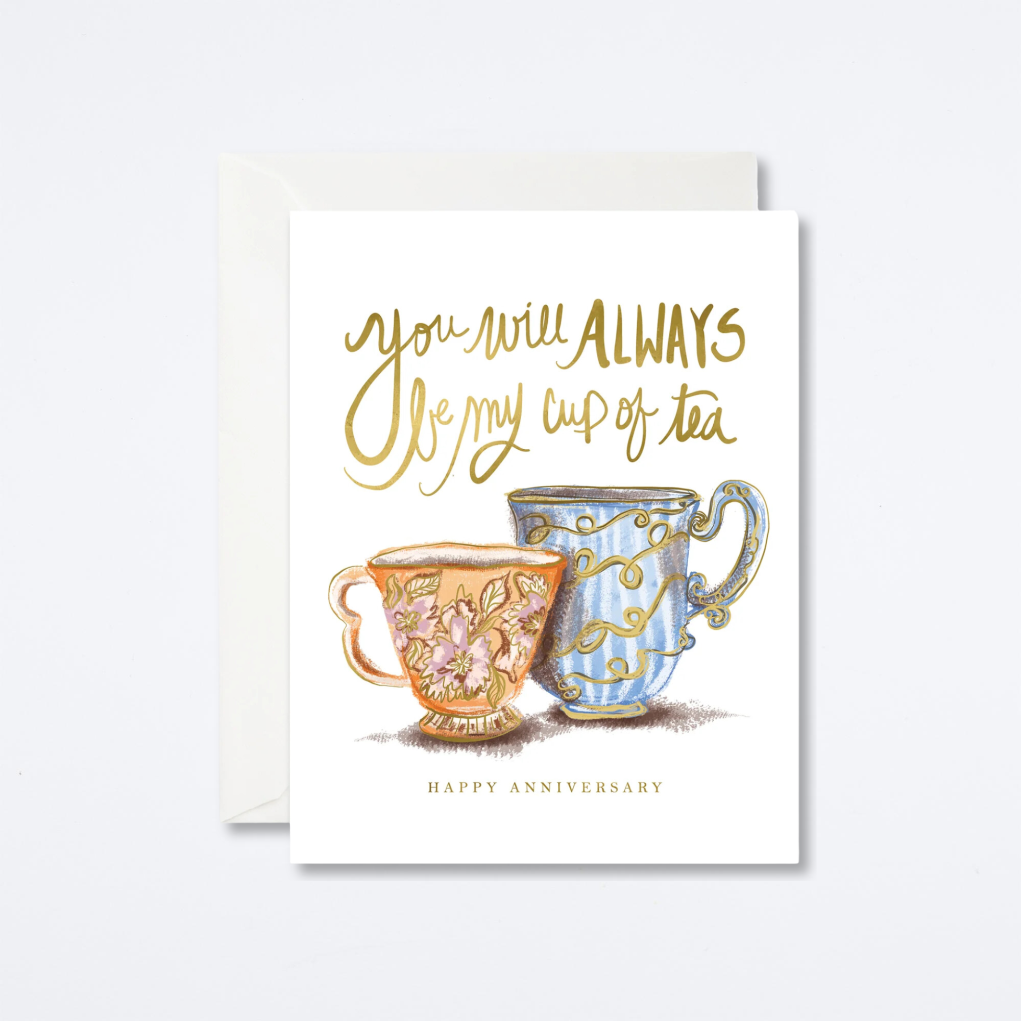 Cup of Tea Anniversary Card