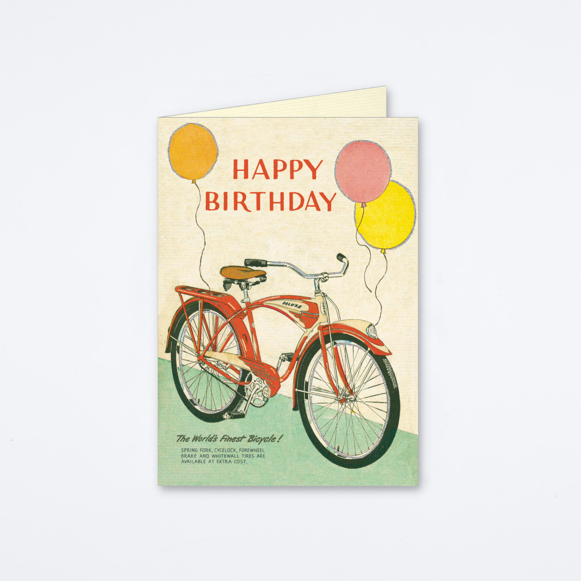 Happy Birthday Bicycle Card