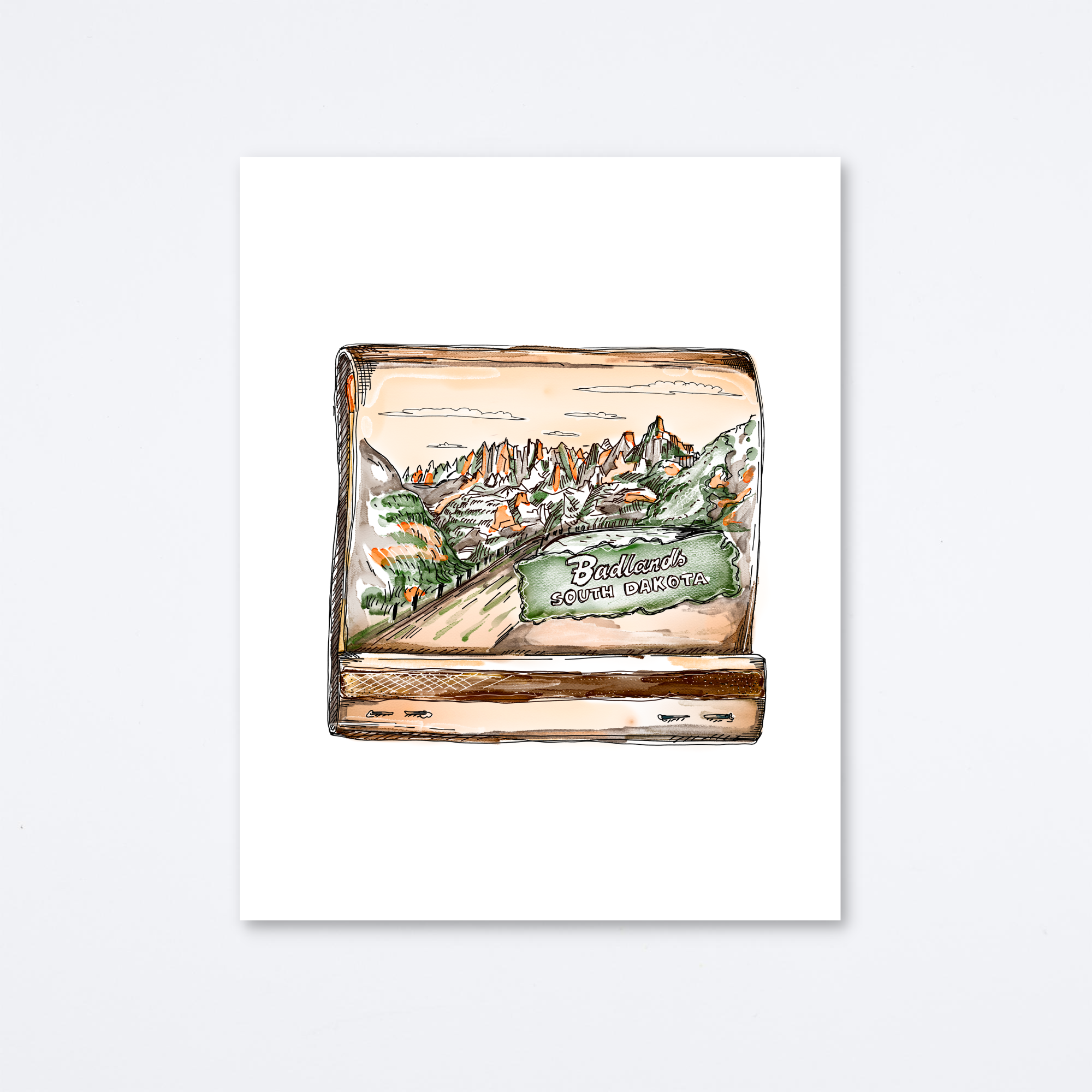 Badlands Art Print