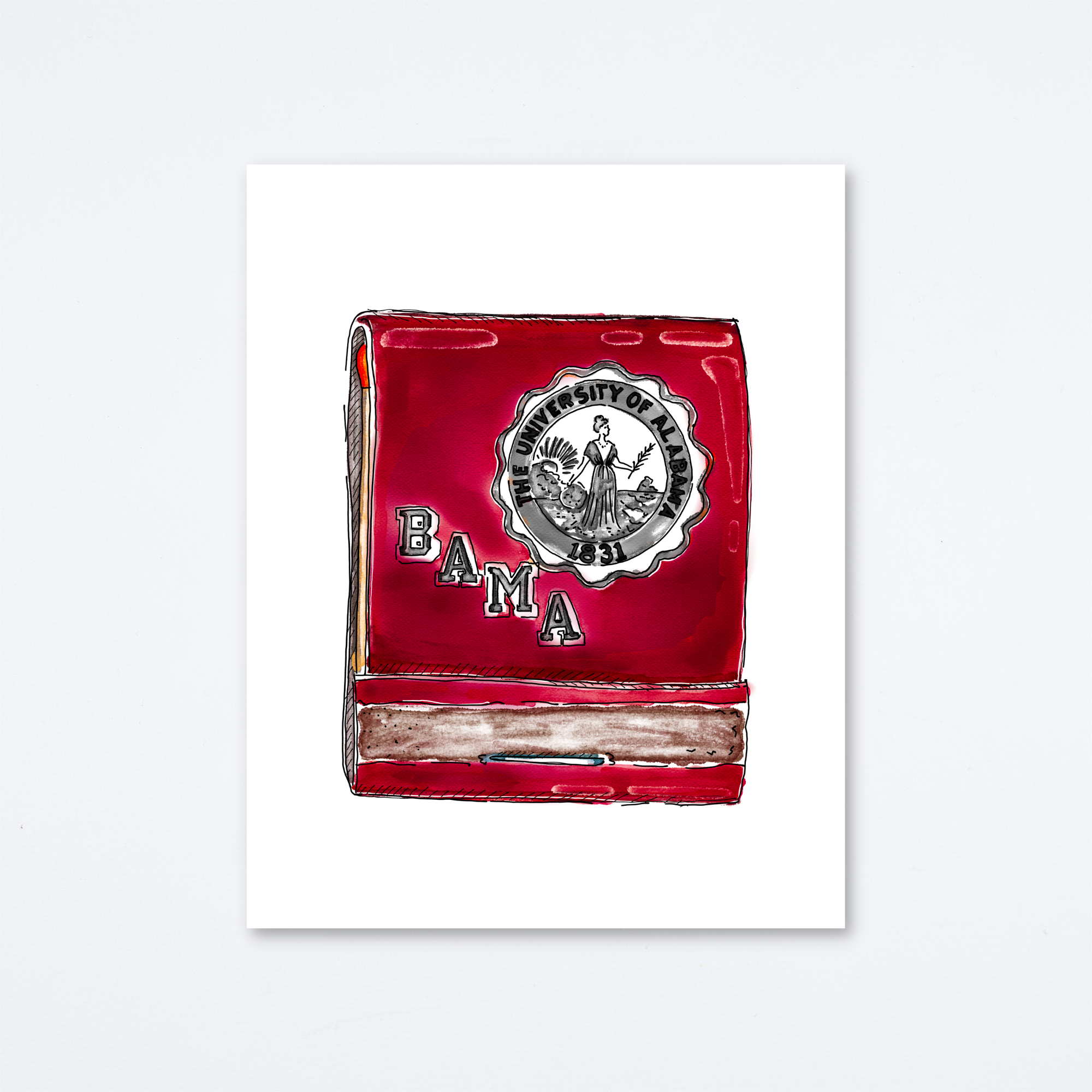 University Of Alabama Art Print