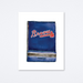 Atlanta Braves Navy Art Print