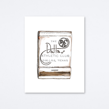 Dallas Athletic Club Scroll Art Print