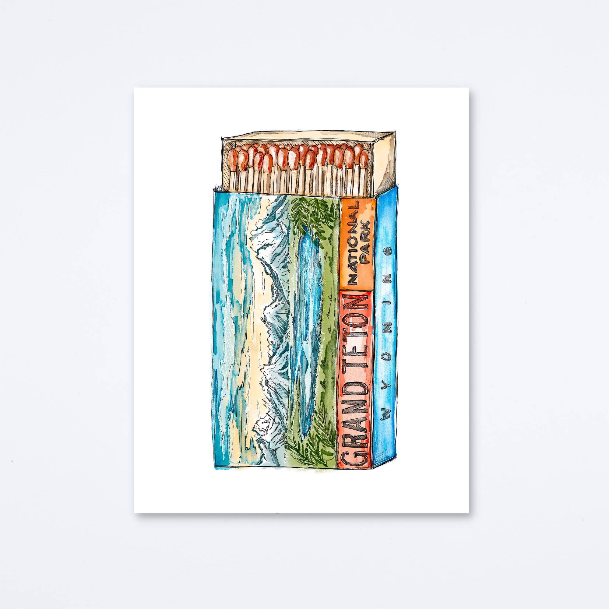 Grand Tetons Art Print