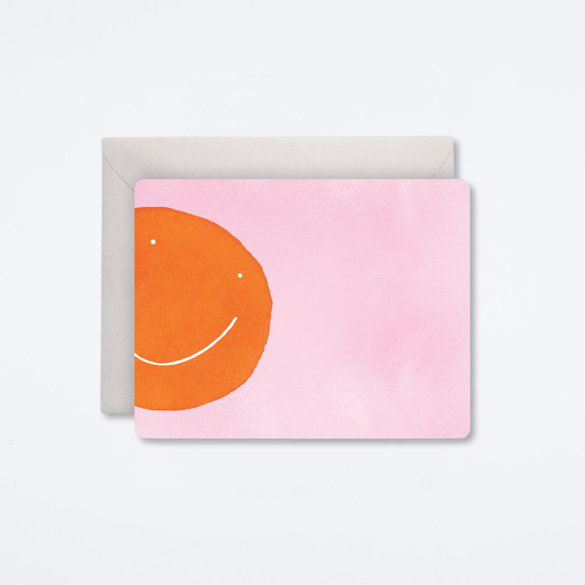 Orange Smiley Flat Notes