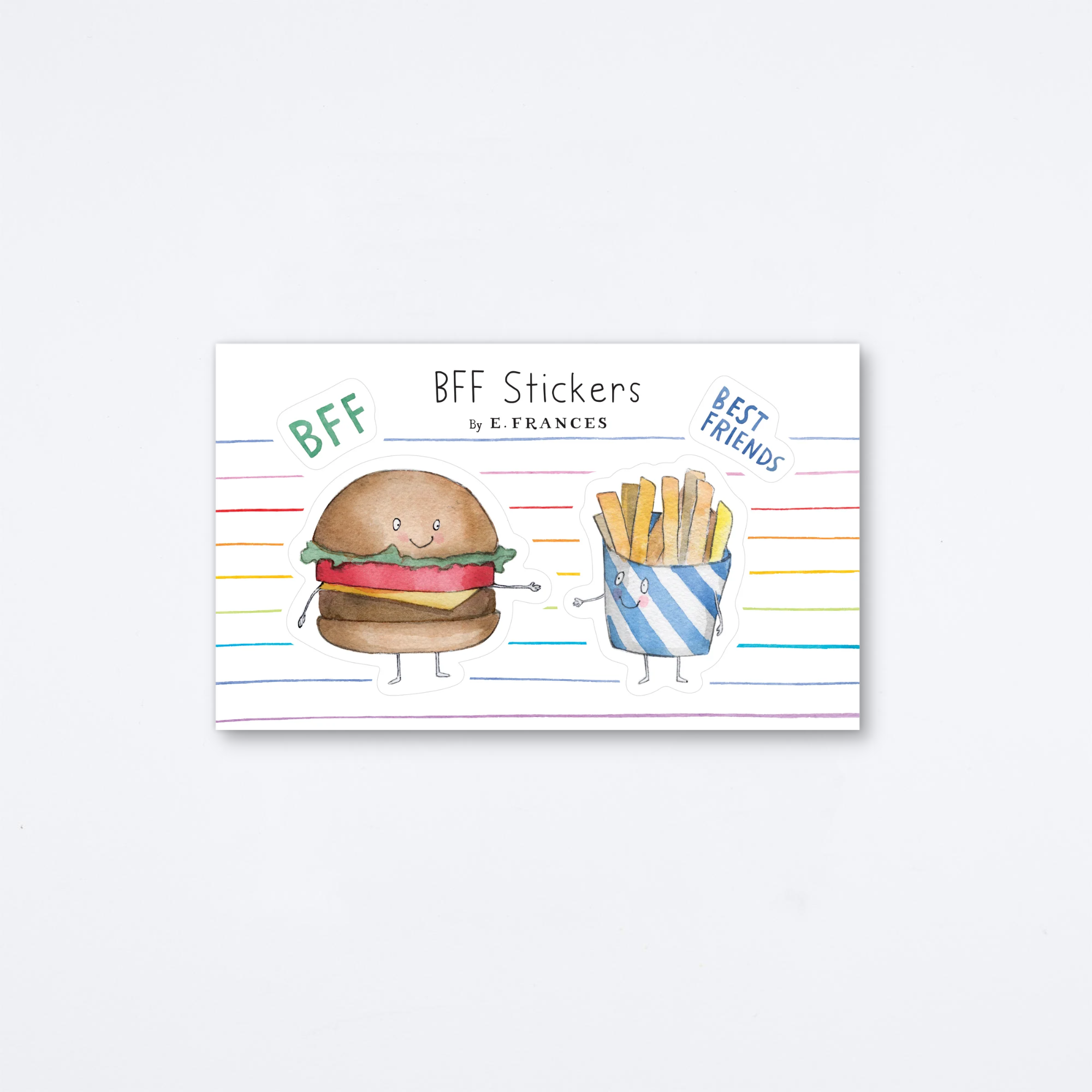 BFF Burger and Fries Sticker