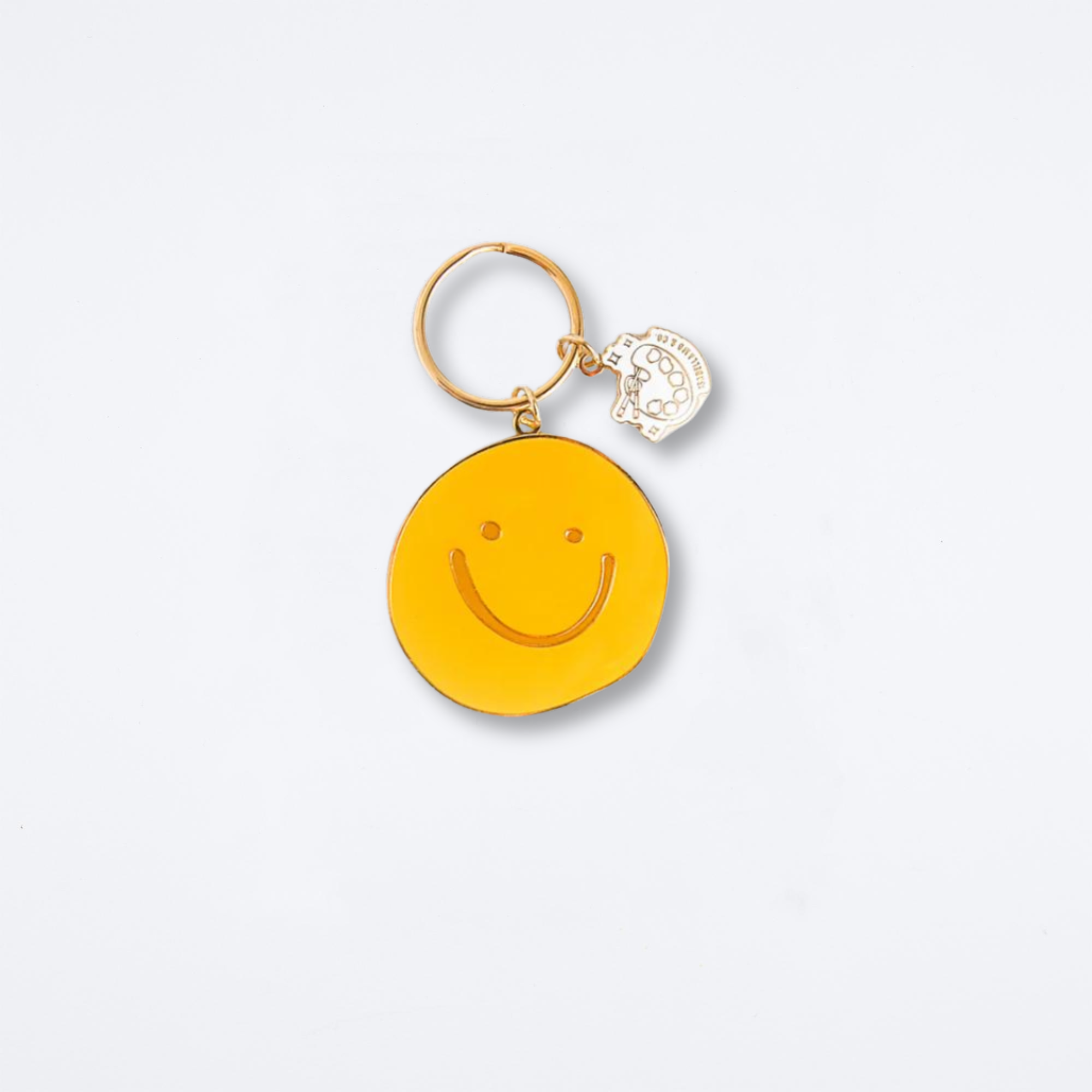 Smiley Enamel Keychain