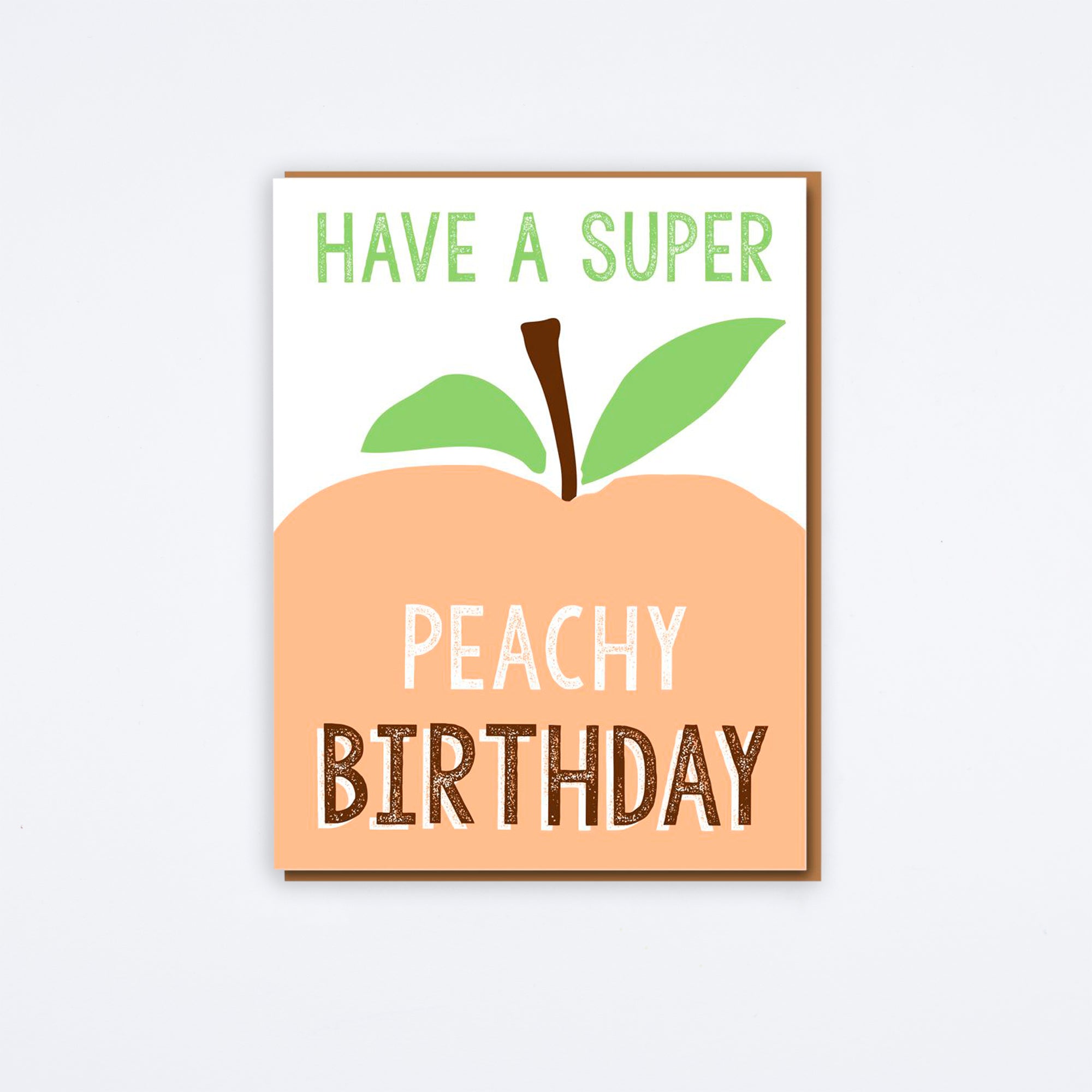 Peachy Birthday Card