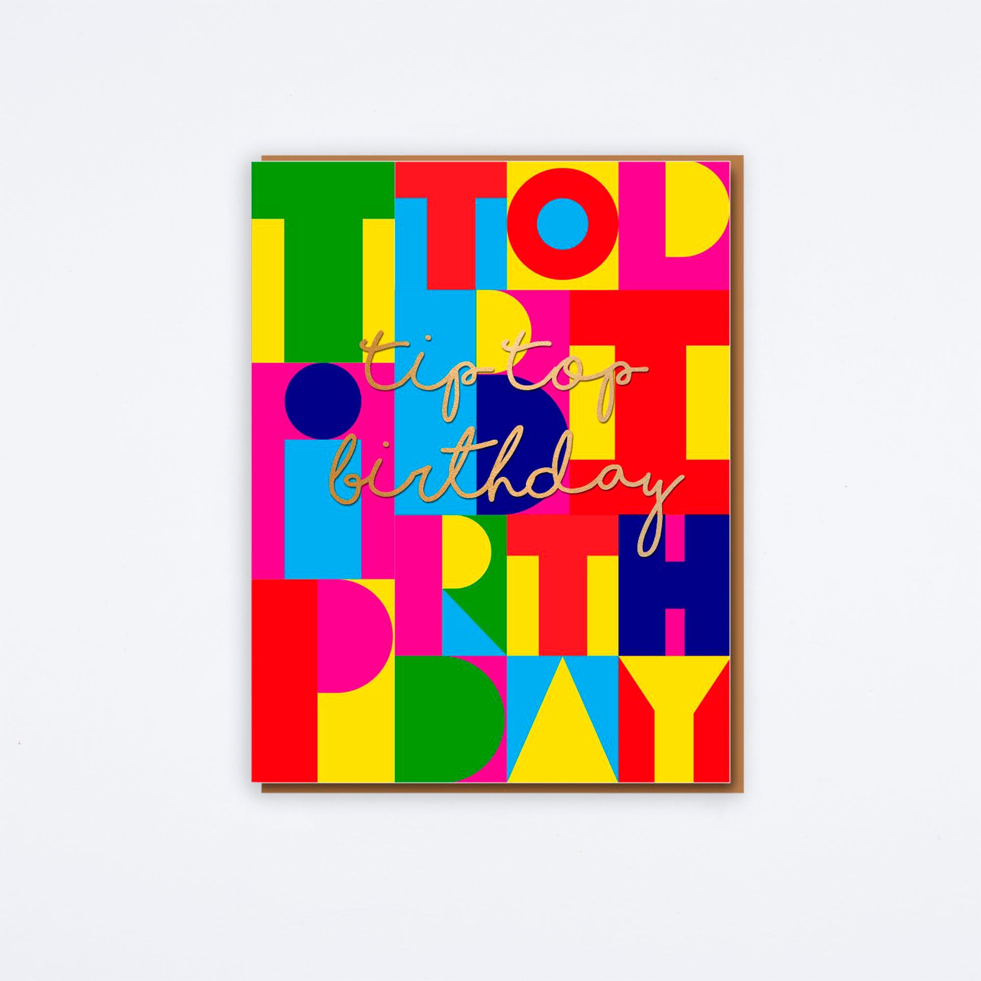 Tip Top Birthday Card