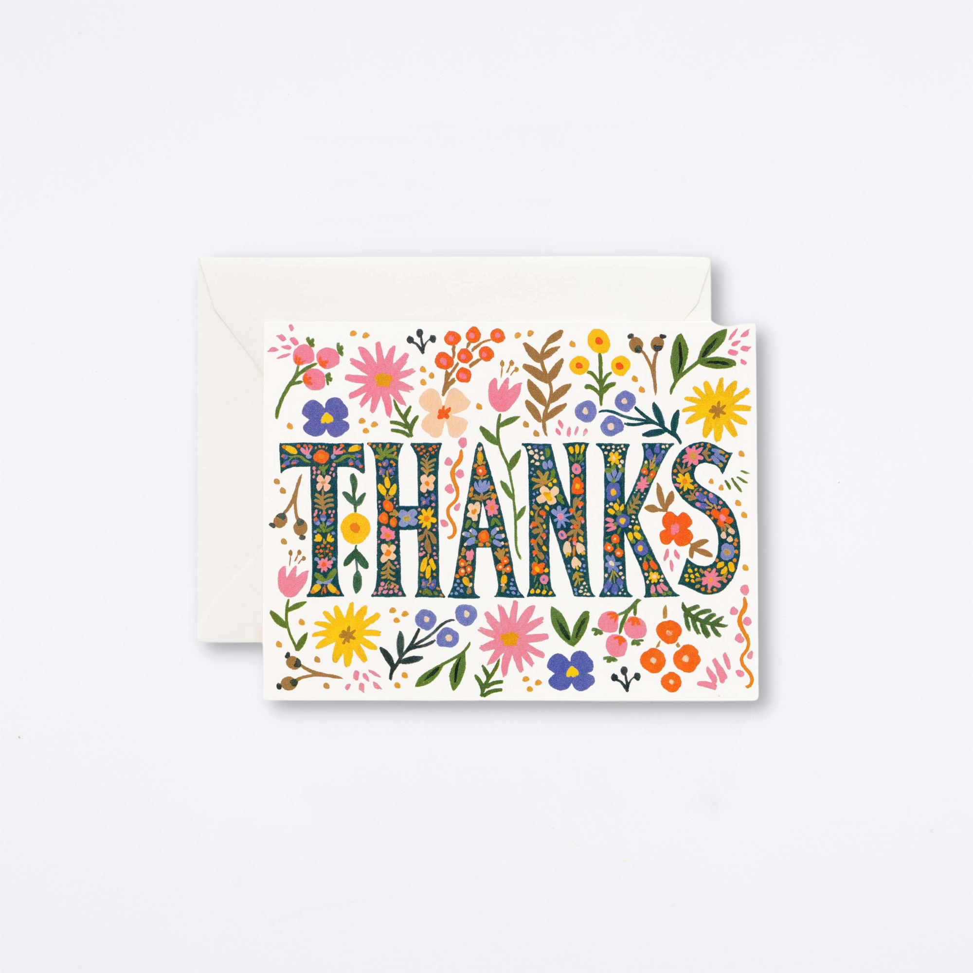 Floral Thanks Card