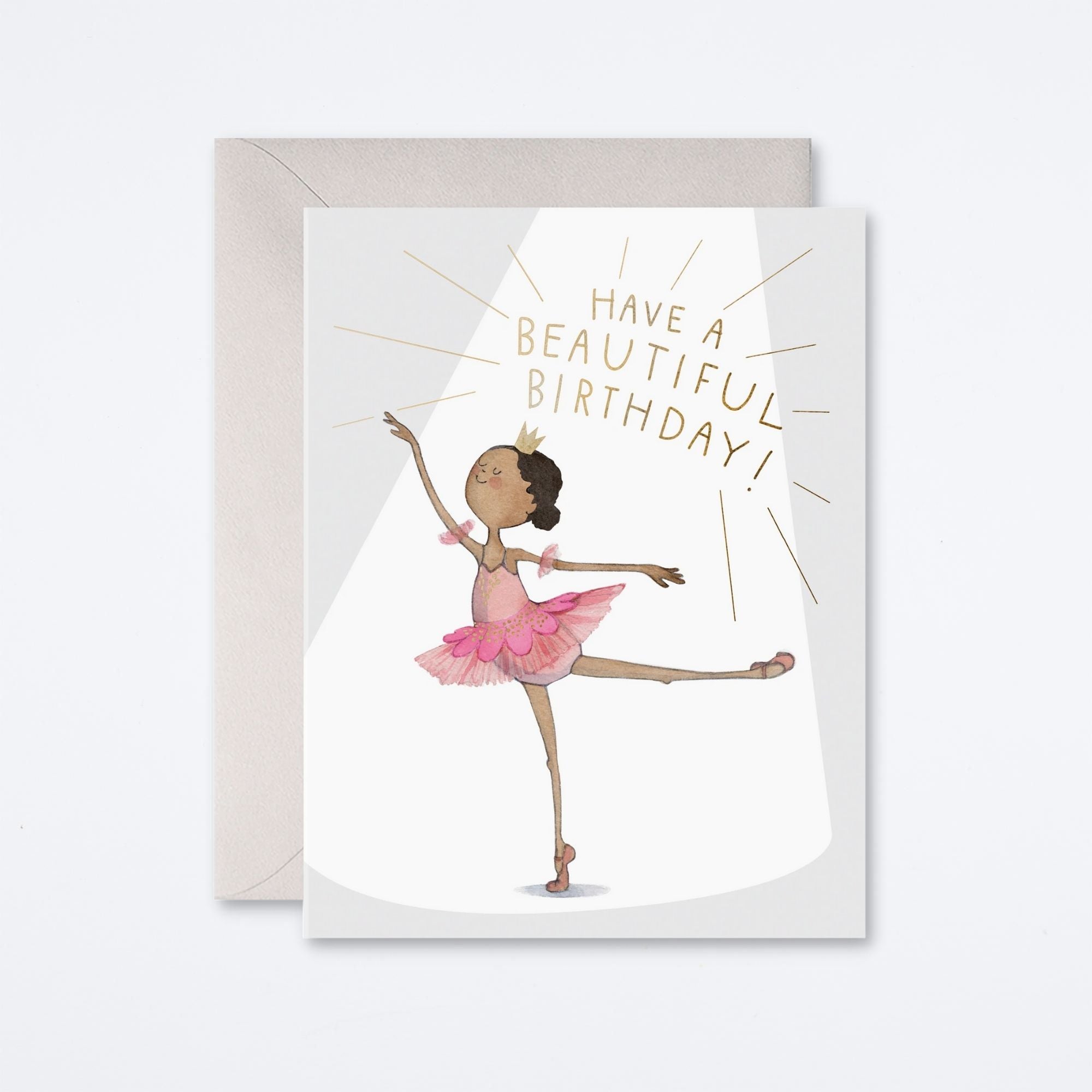 Ballerina Birthday Card