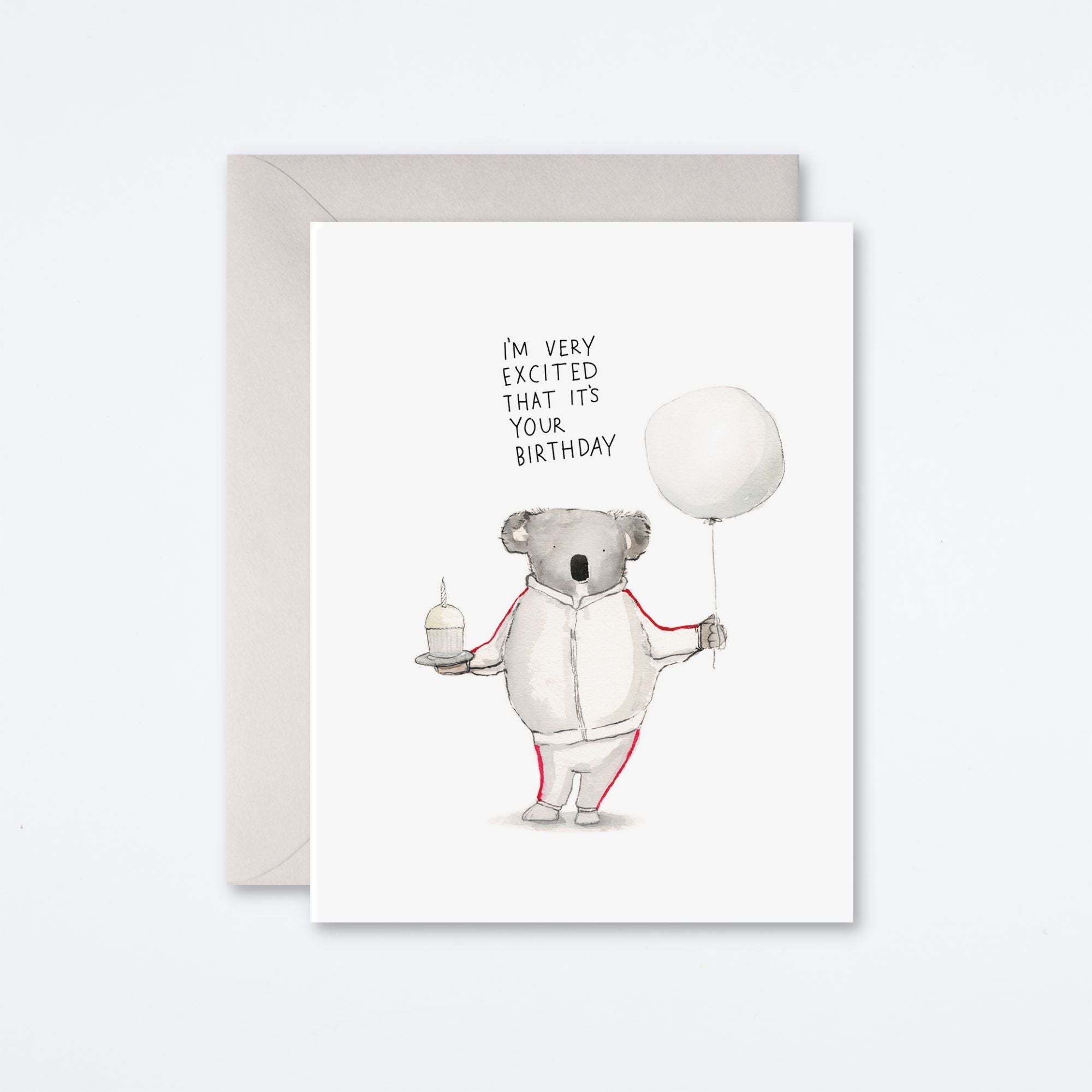 Koala Birthday Excitement Card