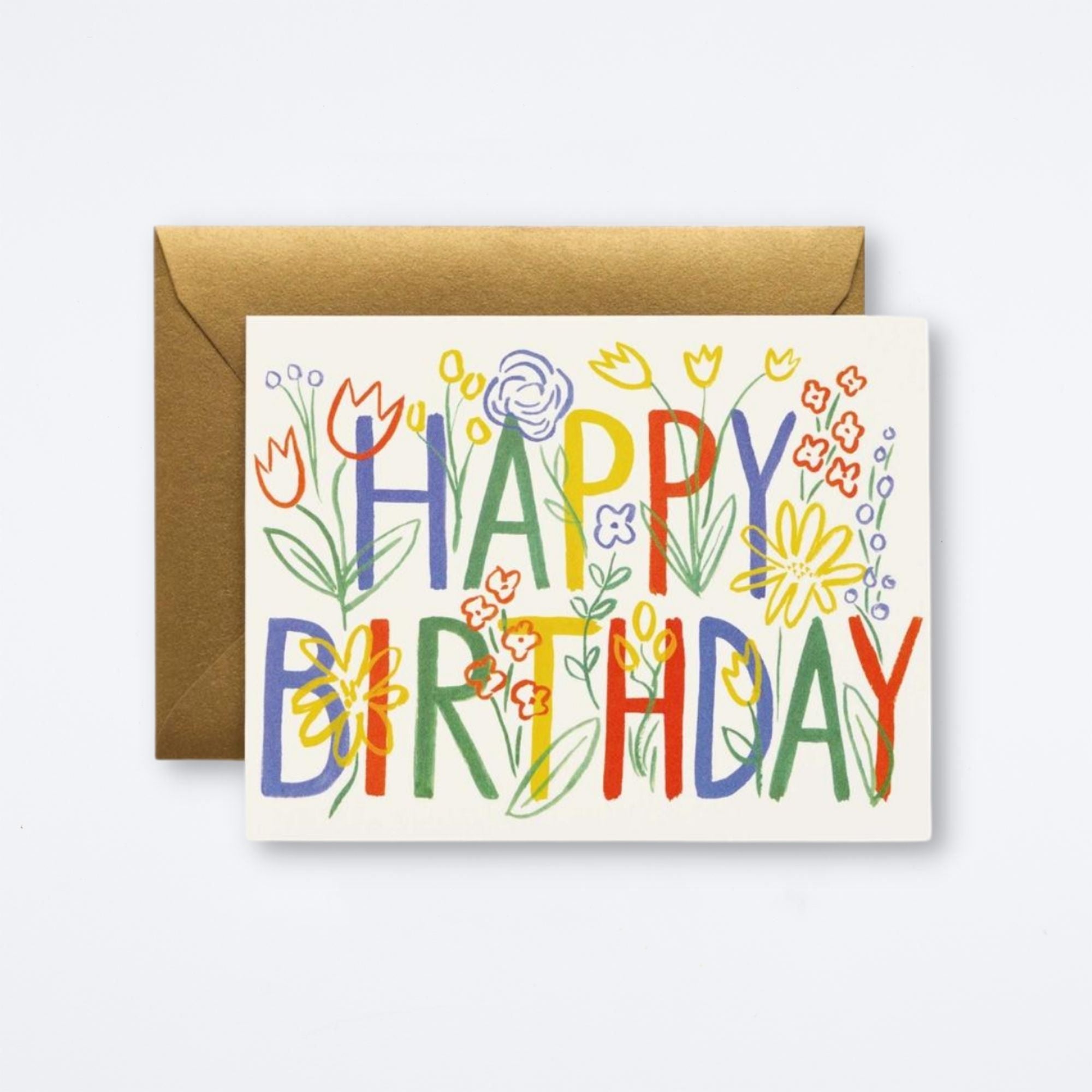 Brushstroke Birthday Card