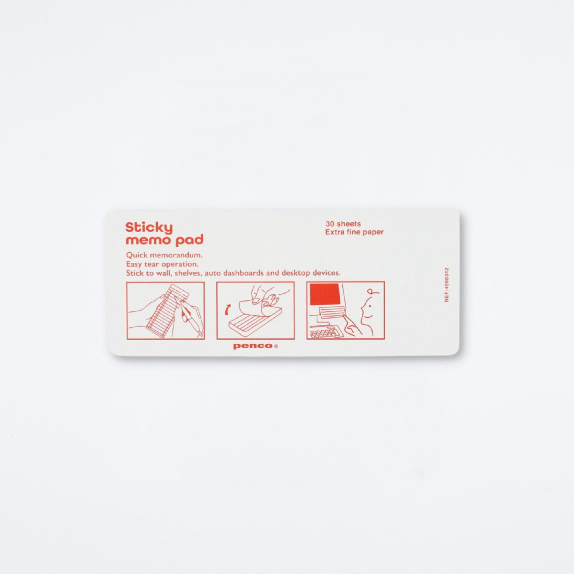 Weekly Sticky Memo Pad