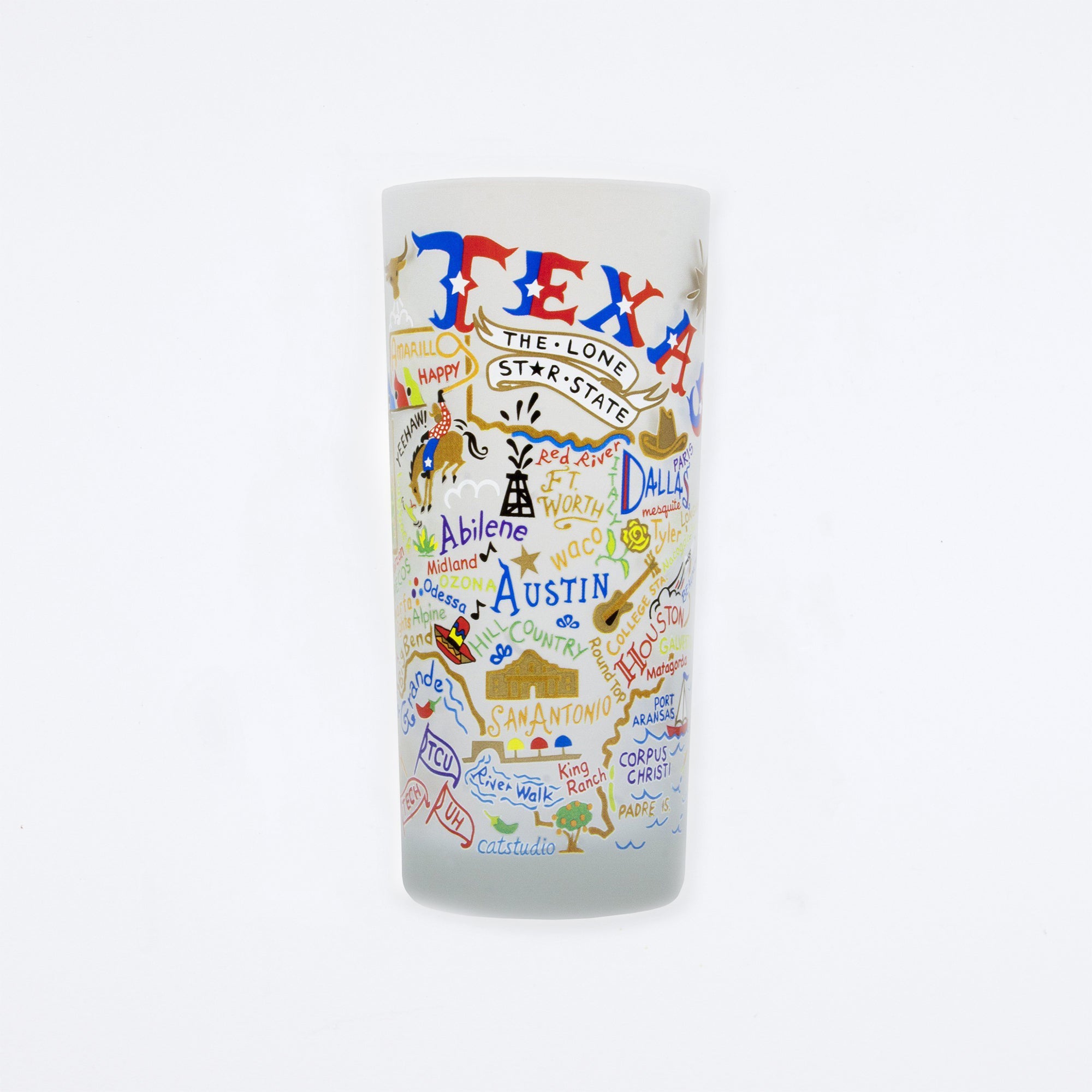 Texas Drinking Glass