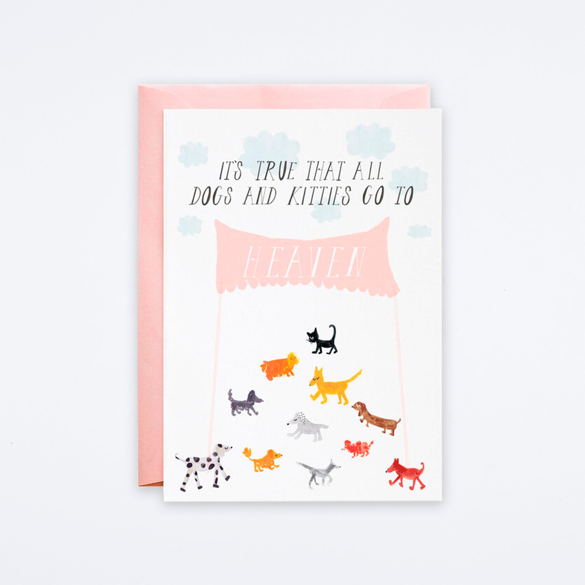 Doggies in Heaven Card