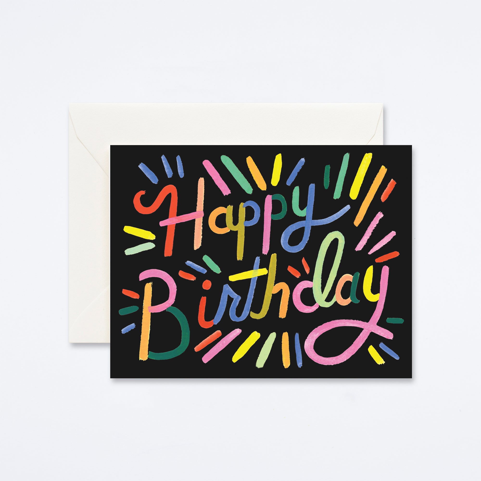 Fireworks Birthday Card