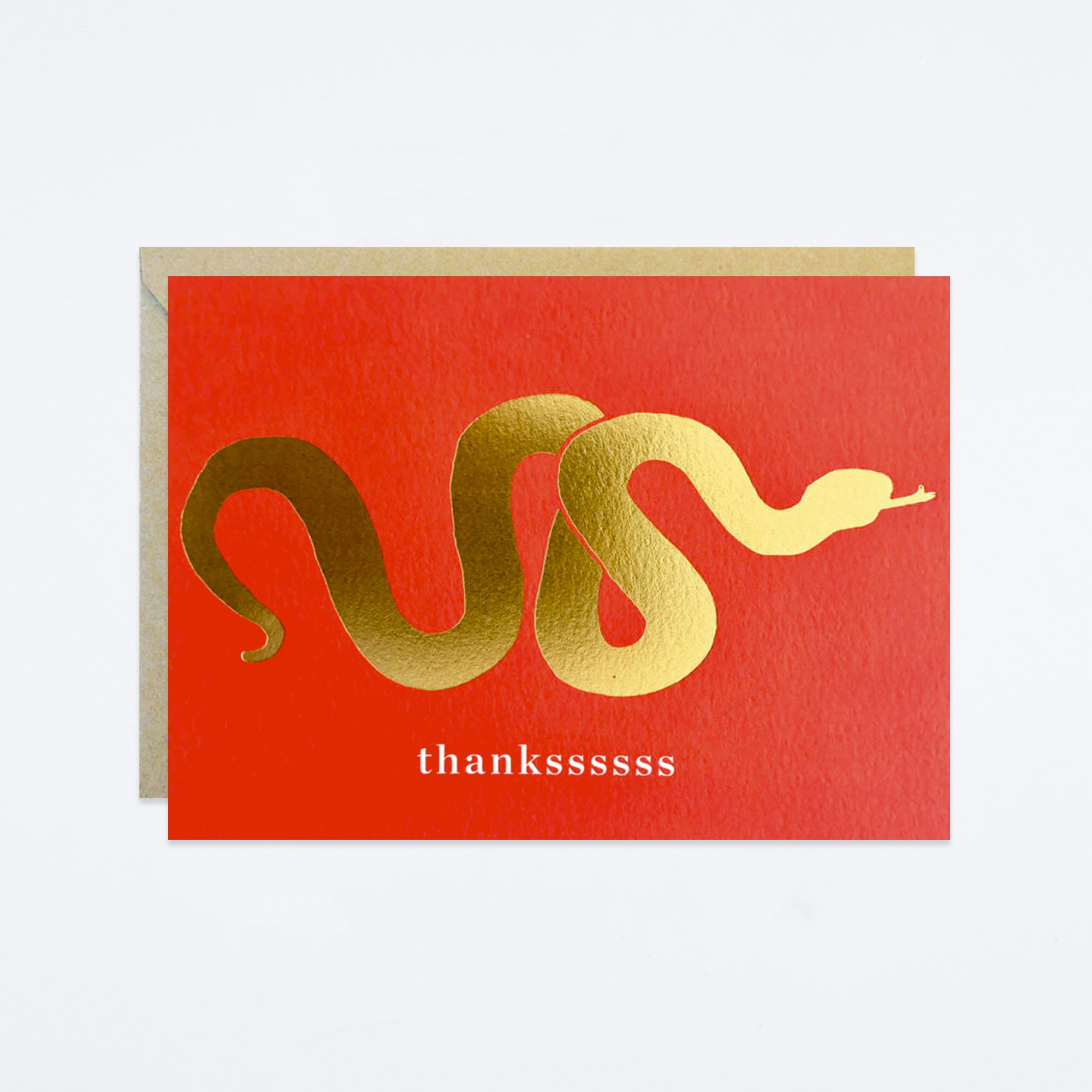 Gold Snake Thank You Set