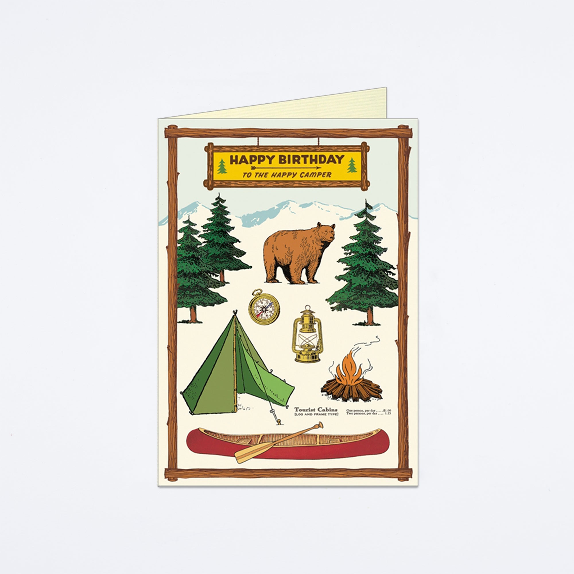 Happy Birthday Camping Card