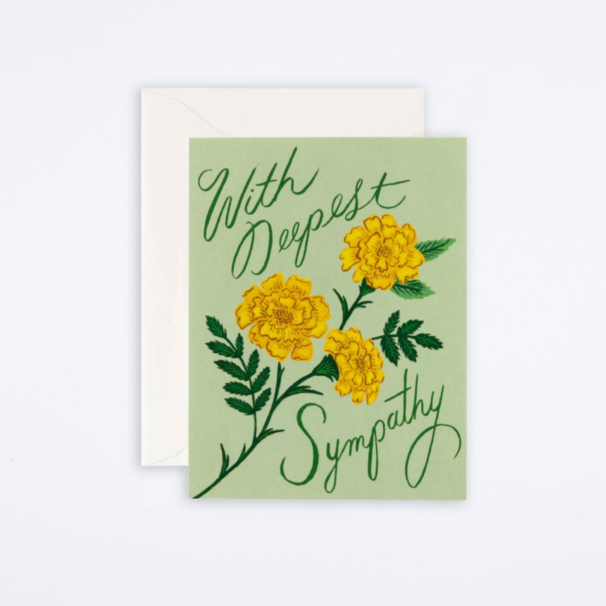 Marigold Sympathy Card