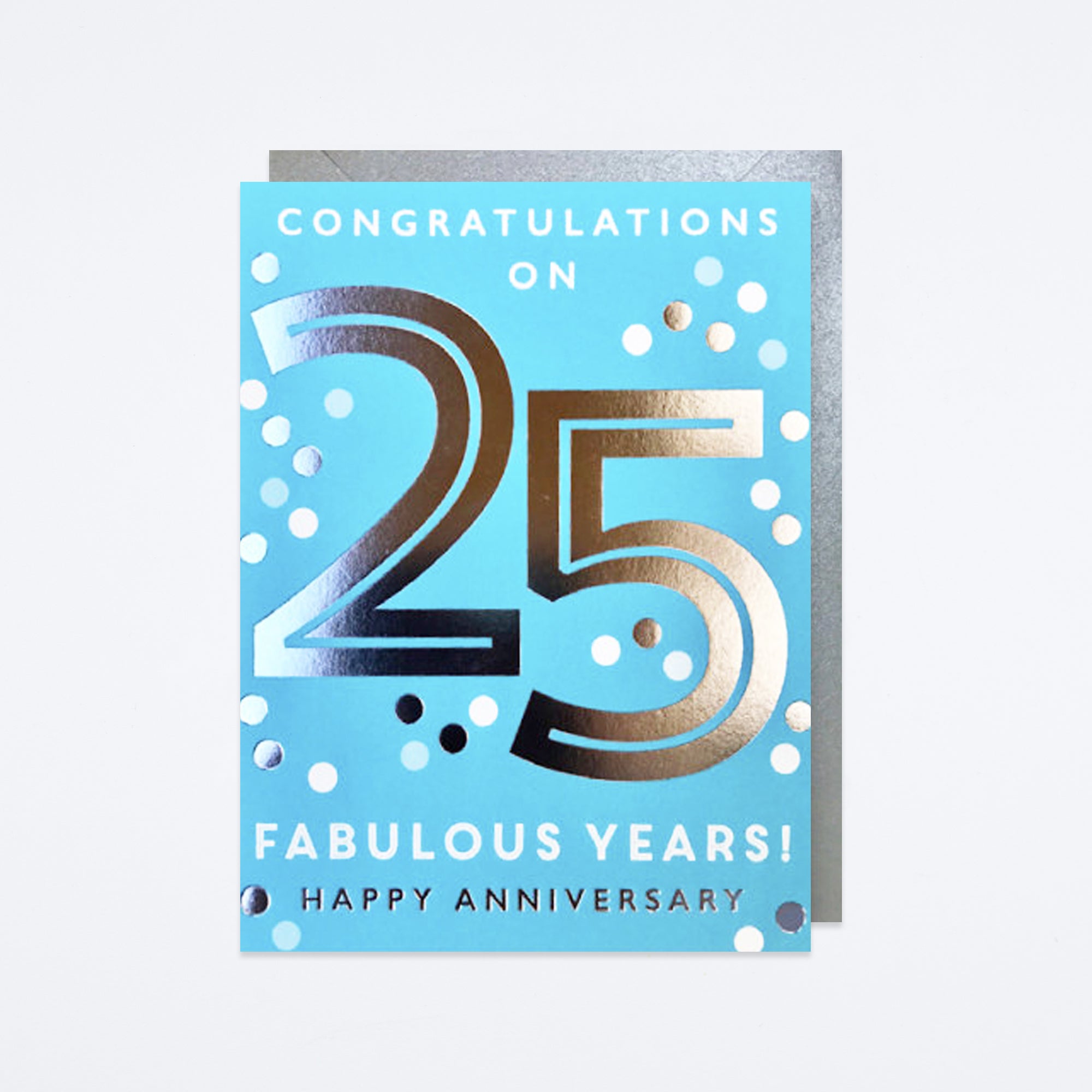 Silver 25th Anniversary Card