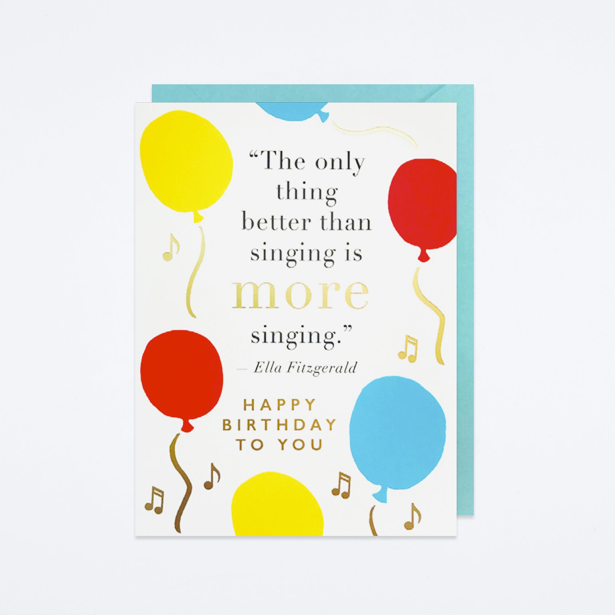 Singing Quote Birthday Card