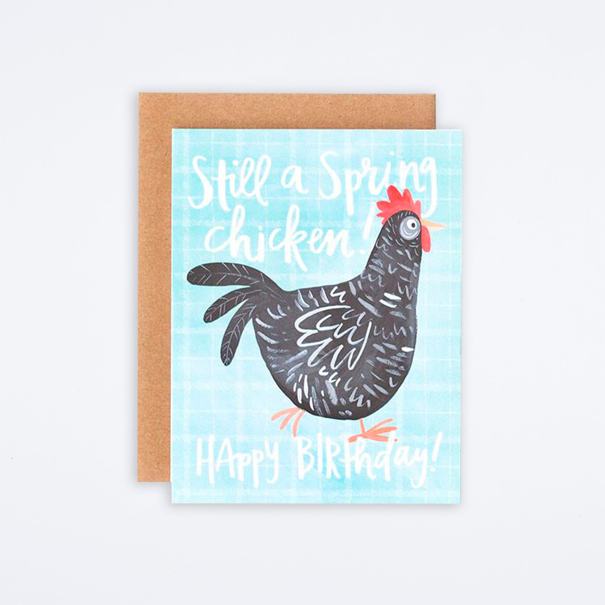 Spring Chicken Birthday Card